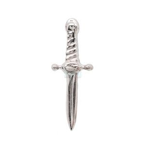 BVLA slasher dagger press-fit earring end | 14k white gold | 9 mm | brand new